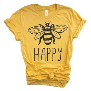 NWOT "Bee Happy" Boyfriend Tee